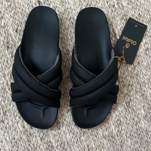 OluKai Women's Black Slide Sandals